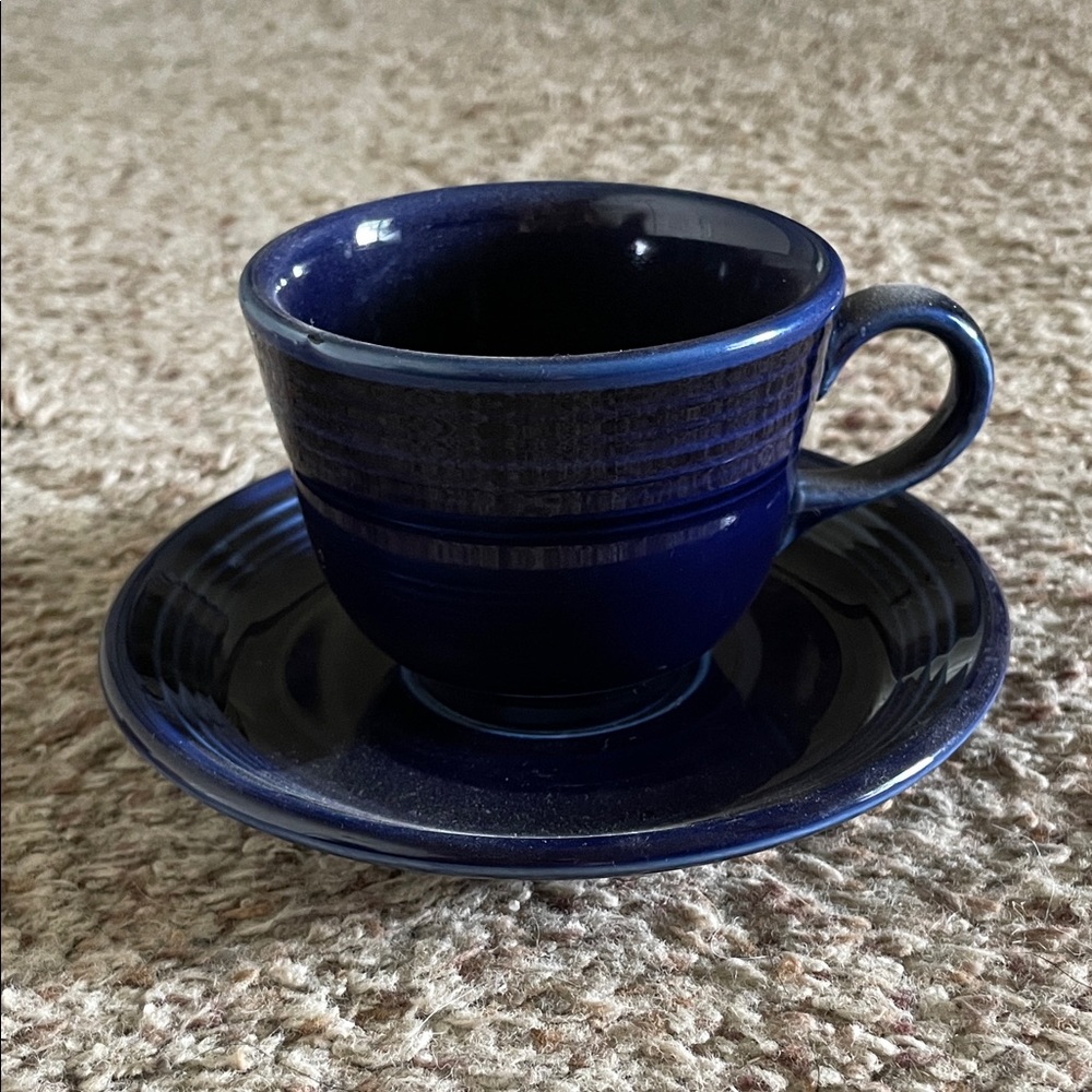 Fiestaware teacup and saucer